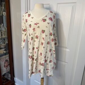 Ralph Lauren Cream Floral Nightgown